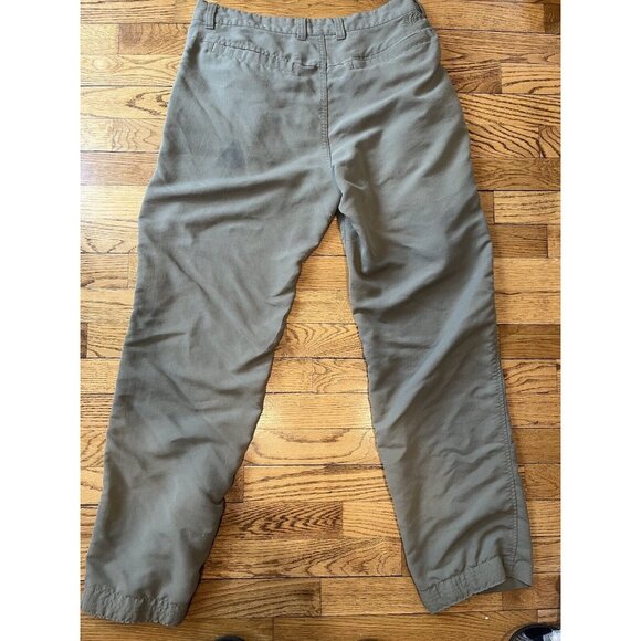 REI Hiking Pants Men's Sz 32 x ~28.5 Hemmed Green Lightweight - Picture 8 of 13
